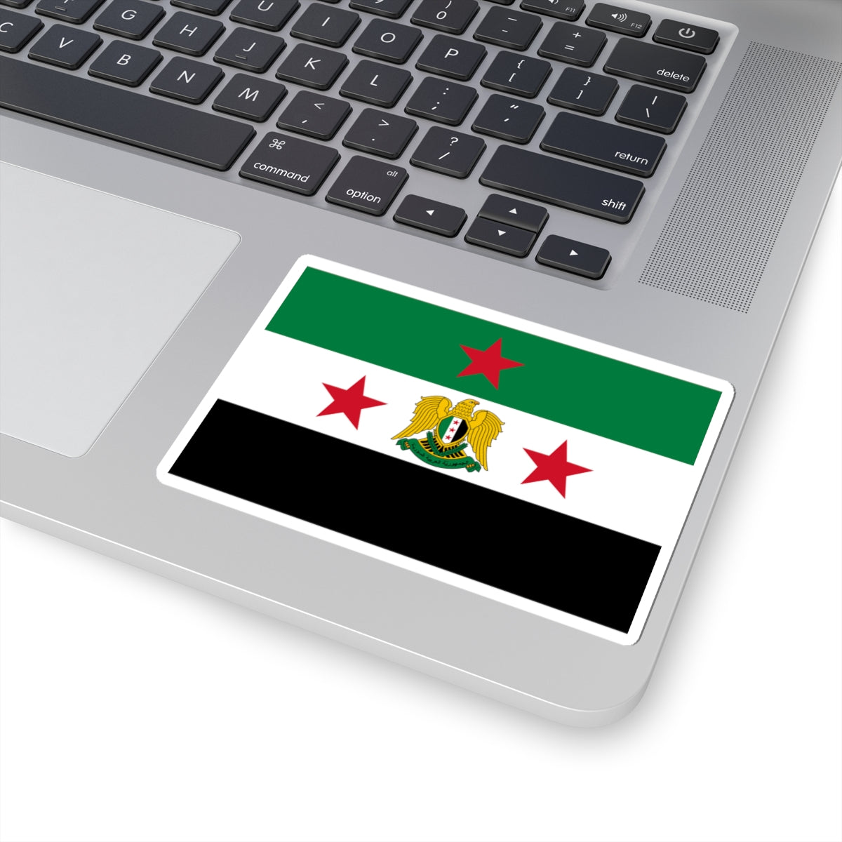 Flag of the Minister of Defense of Syria 2024present (Syria) STICKER Vinyl Kiss-Cut Decal