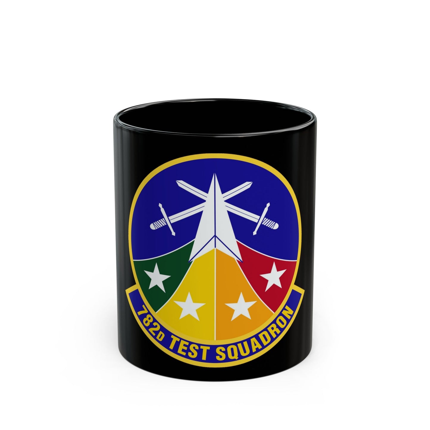 782d Test Squadron (U.S. Air Force) Black Coffee Mug-11oz-The Sticker Space
