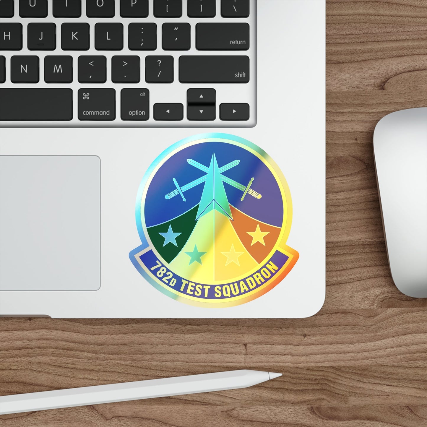 782d Test Squadron (U.S. Air Force) Holographic STICKER Die-Cut Vinyl Decal-The Sticker Space