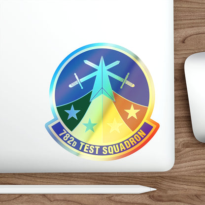 782d Test Squadron (U.S. Air Force) Holographic STICKER Die-Cut Vinyl Decal-The Sticker Space