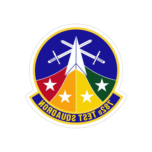 782d Test Squadron (U.S. Air Force) REVERSE PRINT Transparent STICKER-6 Inch-The Sticker Space