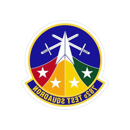782d Test Squadron (U.S. Air Force) REVERSE PRINT Transparent Die-Cut STICKER 3 Inch Die-Cut Transparent - The Sticker Space