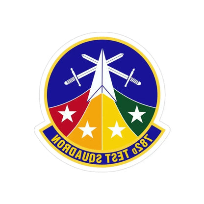 782d Test Squadron (U.S. Air Force) REVERSE PRINT Transparent Die-Cut STICKER - The Sticker Space