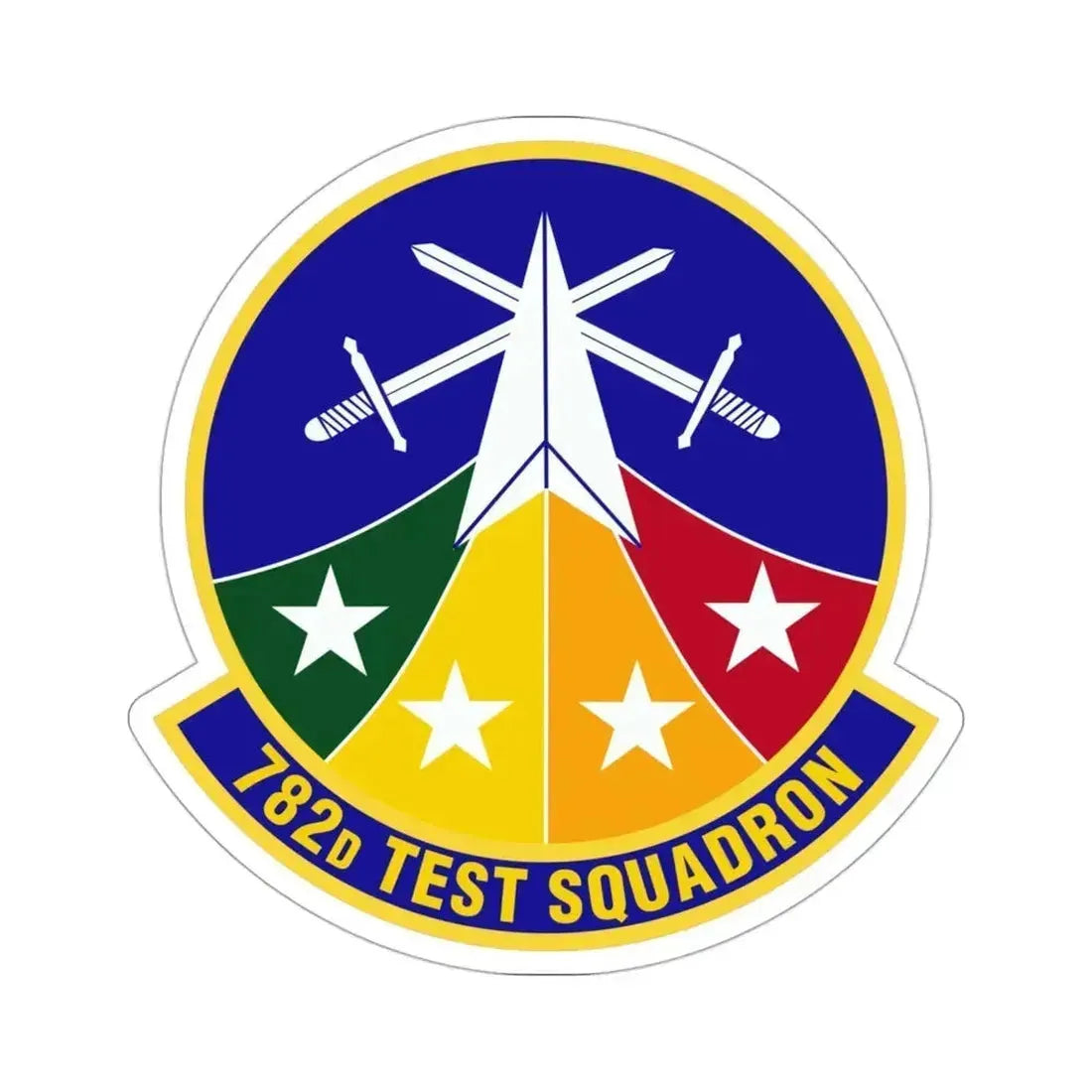 782d Test Squadron (U.S. Air Force) STICKER Vinyl Die-Cut Decal 3 Inch - The Sticker Space