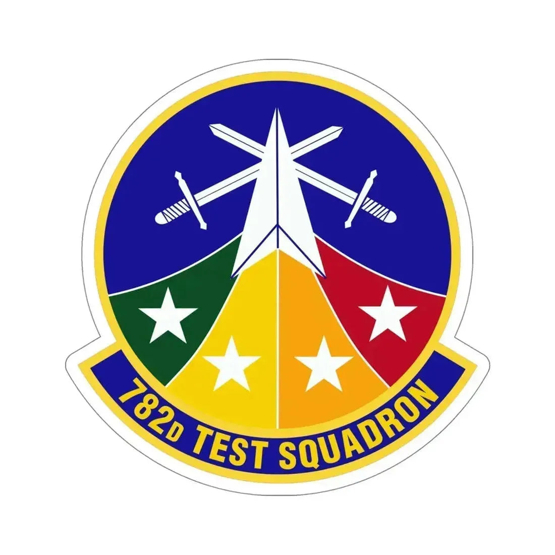 782d Test Squadron (U.S. Air Force) STICKER Vinyl Die-Cut Decal 5 Inch - The Sticker Space