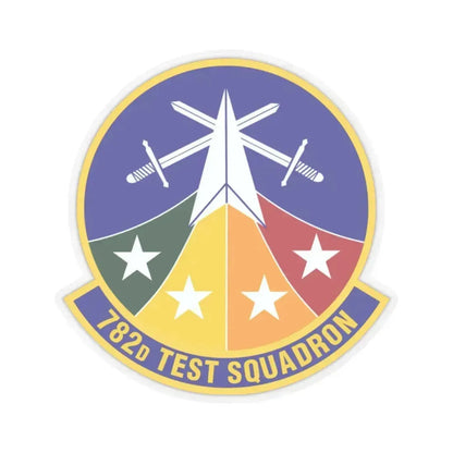 782d Test Squadron (U.S. Air Force) STICKER Vinyl Kiss-Cut Decal 2 Inch Transparent - The Sticker Space
