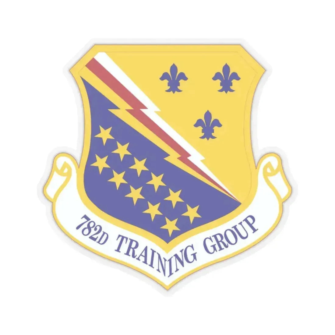 782d Training Group (U.S. Air Force) STICKER Vinyl Kiss-Cut Decal 2 Inch Transparent - The Sticker Space
