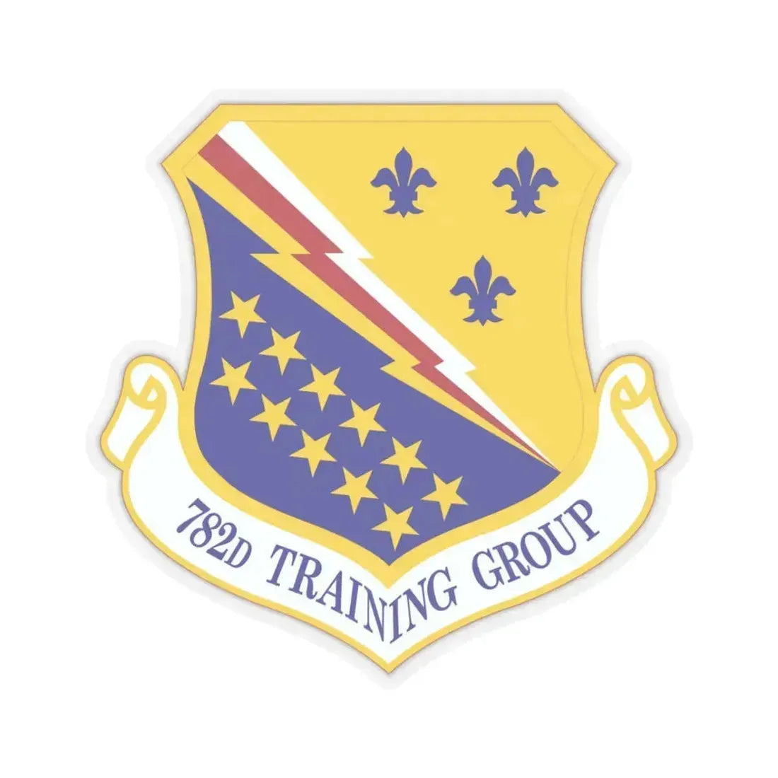 782d Training Group (U.S. Air Force) STICKER Vinyl Kiss-Cut Decal 3 Inch Transparent - The Sticker Space