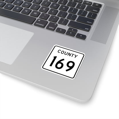 County 169 square (Minnesota) (Road Sign) STICKER Vinyl Kiss-Cut Decal