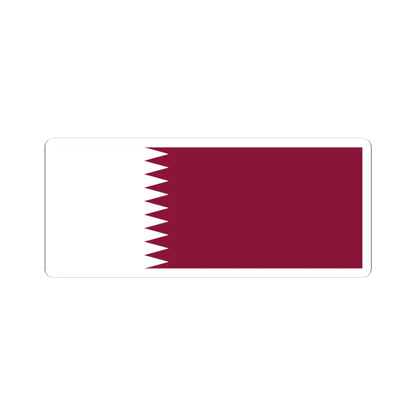 Flag of Qatar (Qatar) STICKER Vinyl Kiss-Cut Decal