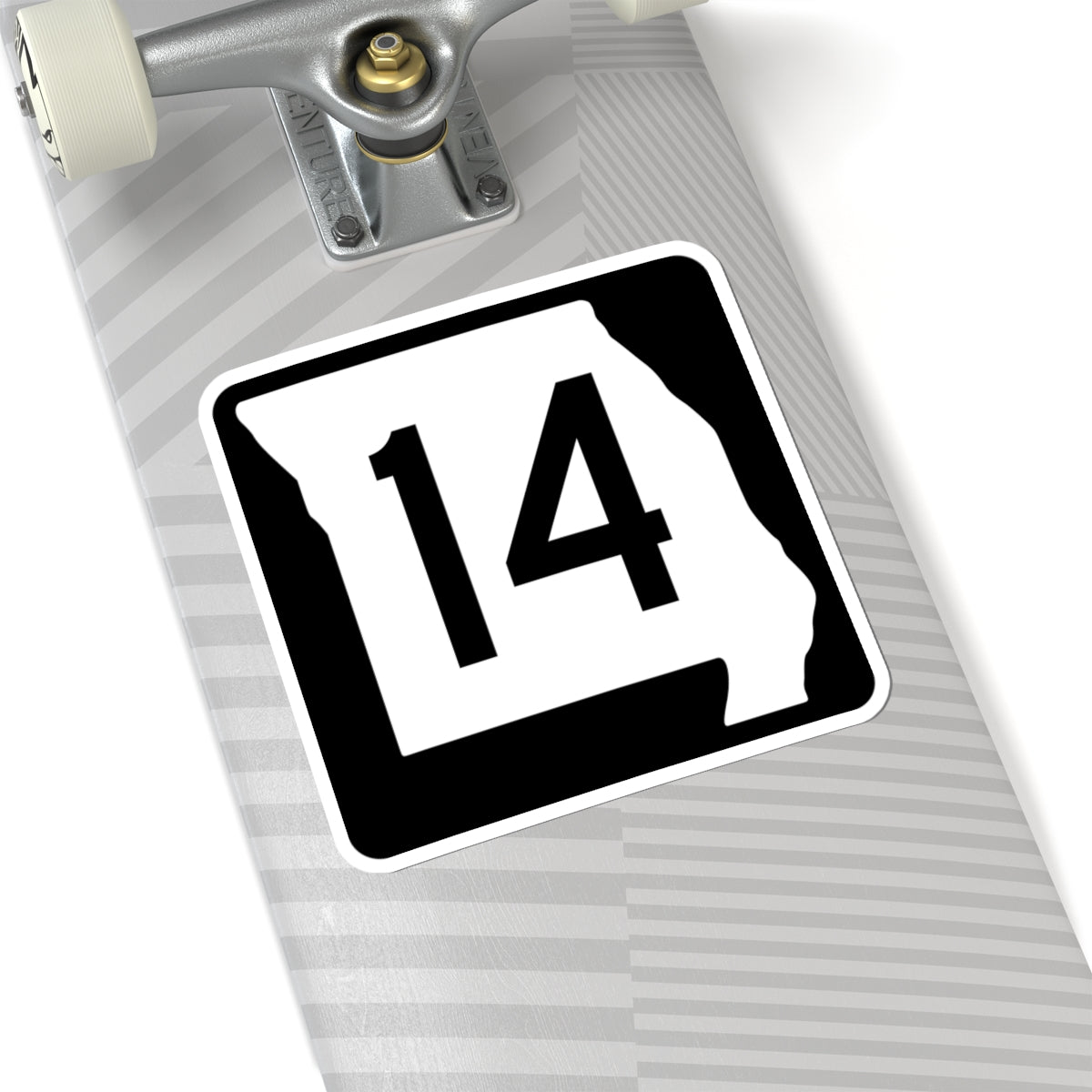 MO-14 (Missouri) (Road Sign) STICKER Vinyl Kiss-Cut Decal