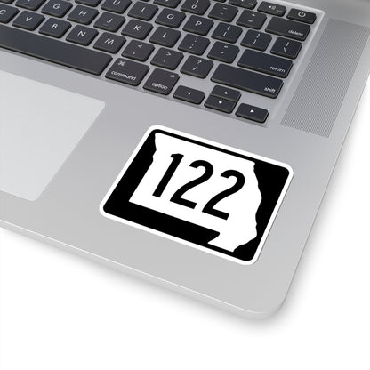 MO-122 (Missouri) (Road Sign) STICKER Vinyl Kiss-Cut Decal