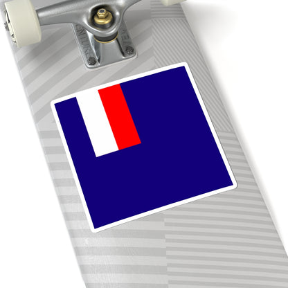Flag of the Minister of Overseas France (France) STICKER Vinyl Kiss-Cut Decal
