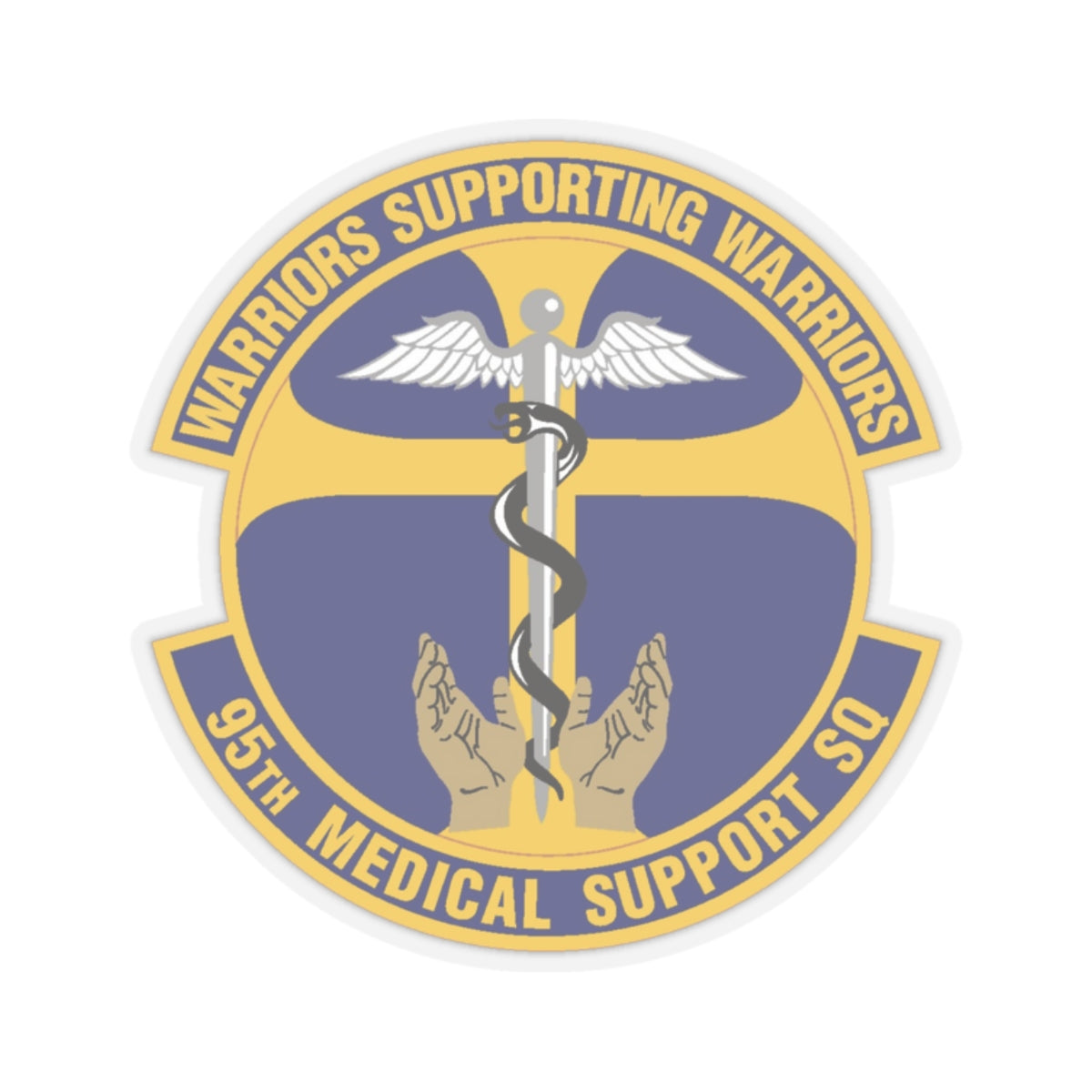 95th Medical Support Squadron (U.S. Air Force) STICKER Vinyl Kiss-Cut Decal