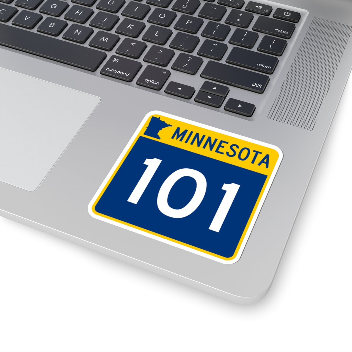 MN-101 (Minnesota) (Road Sign) STICKER Vinyl Kiss-Cut Decal
