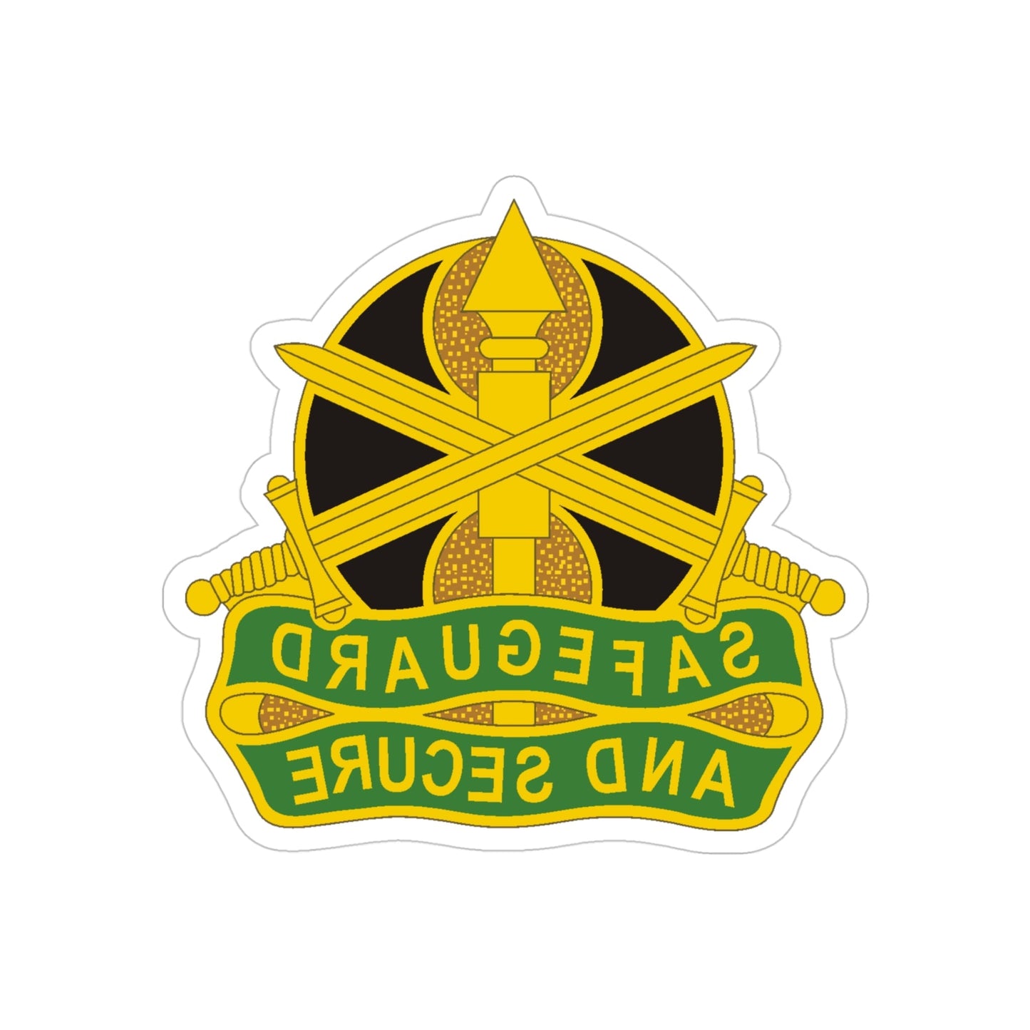 785 Military Police Battalion (U.S. Army) REVERSE PRINT Transparent STICKER-4 Inch-The Sticker Space