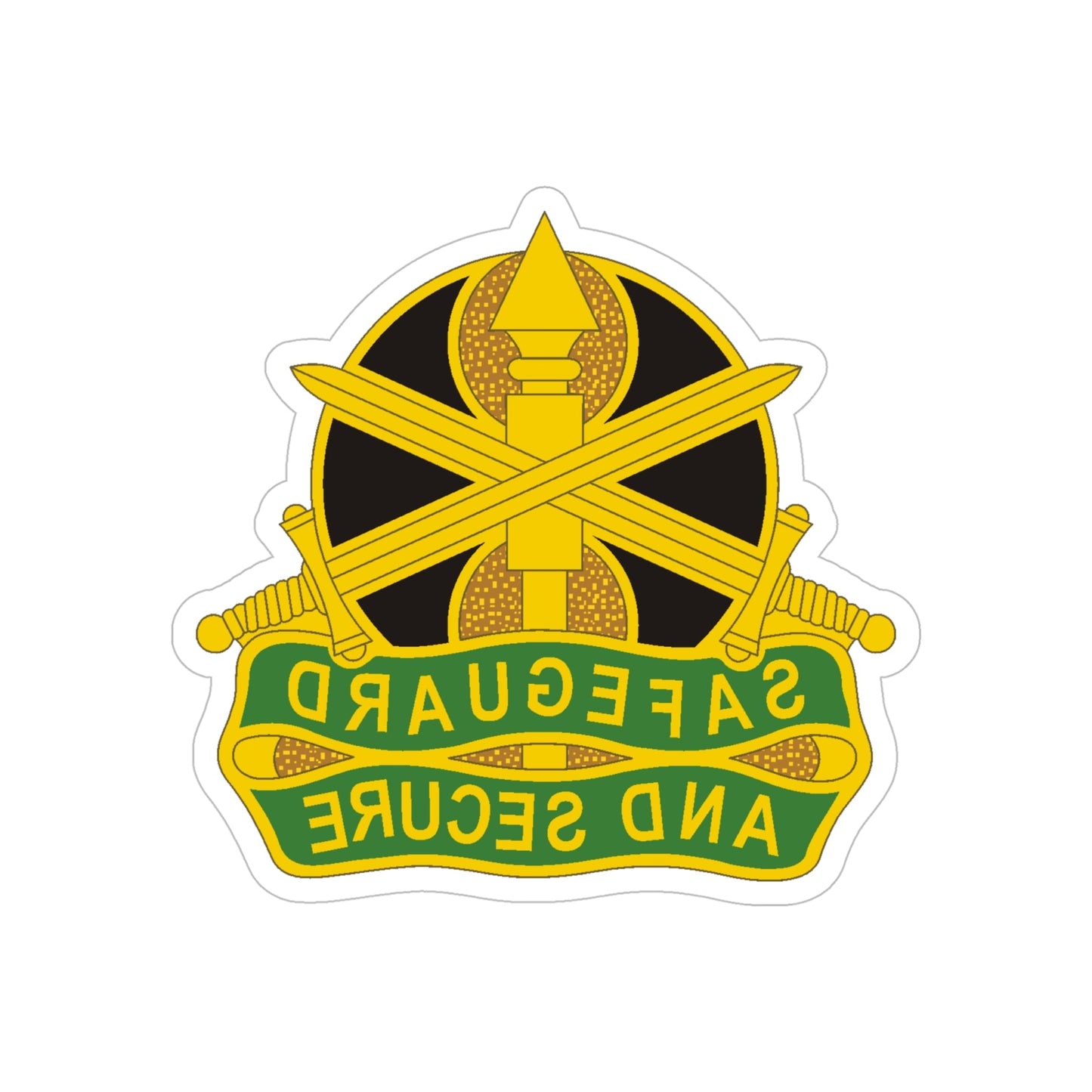 785 Military Police Battalion (U.S. Army) REVERSE PRINT Transparent STICKER-6 Inch-The Sticker Space