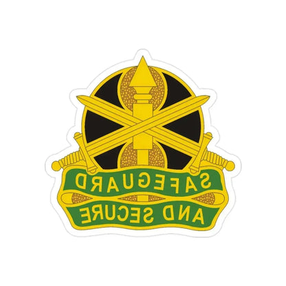 785 Military Police Battalion (U.S. Army) REVERSE PRINT Transparent Die-Cut STICKER 2 Inch Die-Cut Transparent - The Sticker Space