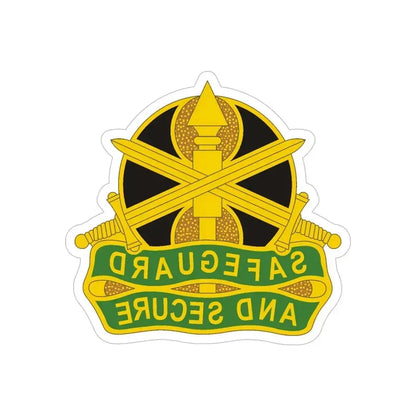 785 Military Police Battalion (U.S. Army) REVERSE PRINT Transparent Die-Cut STICKER 6 Inch Die-Cut Transparent - The Sticker Space