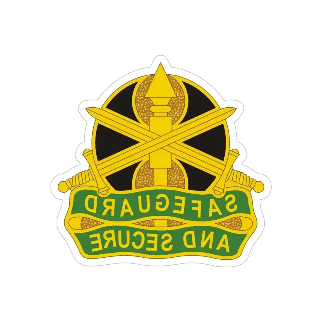 785 Military Police Battalion (U.S. Army) REVERSE PRINT Transparent Die-Cut STICKER - The Sticker Space