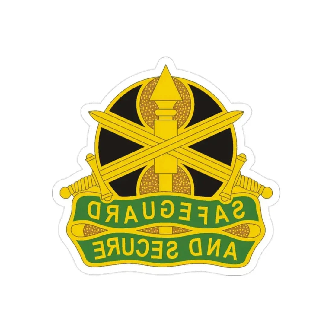 785 Military Police Battalion (U.S. Army) REVERSE PRINT Transparent Die-Cut STICKER - The Sticker Space