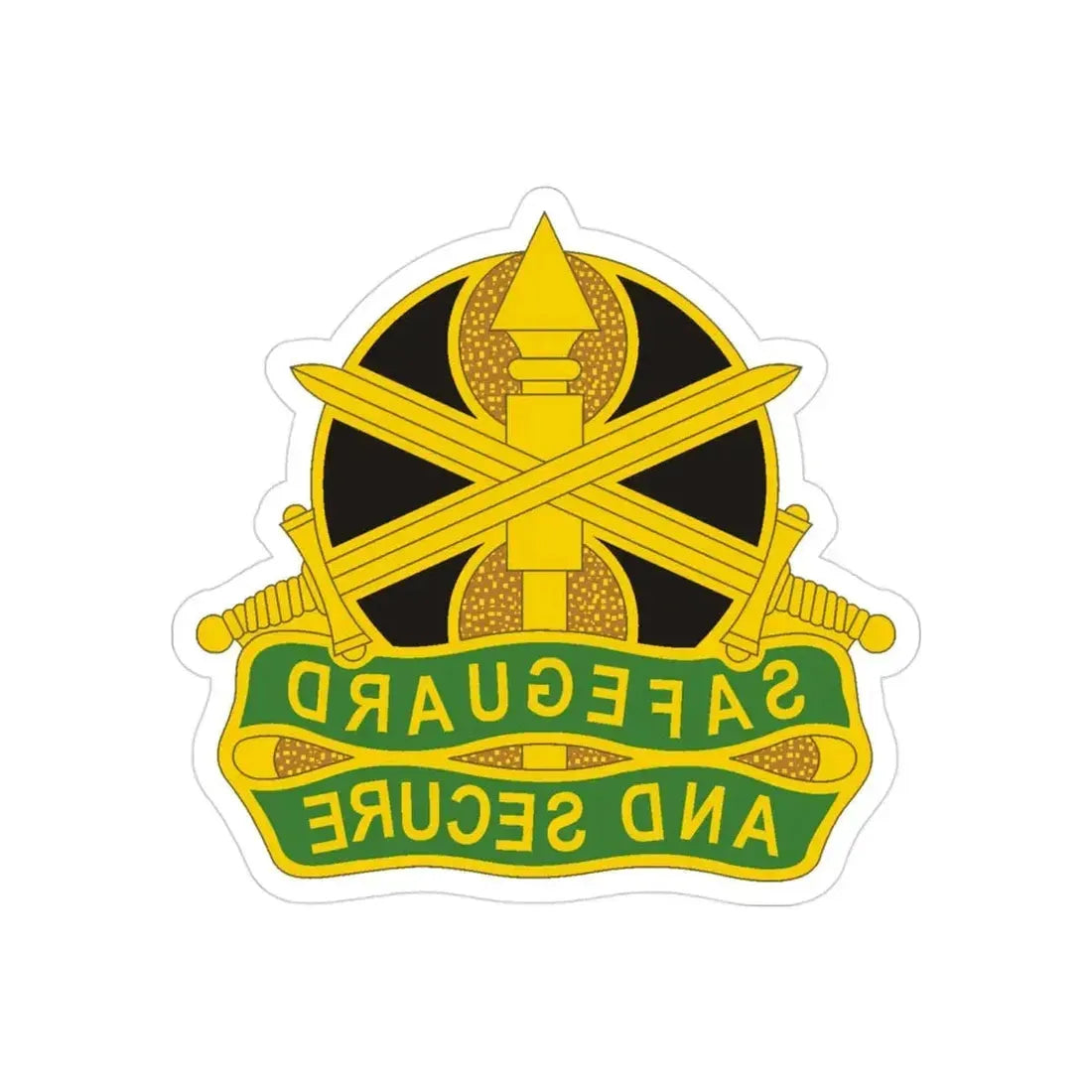 785 Military Police Battalion (U.S. Army) REVERSE PRINT Transparent Die-Cut STICKER - The Sticker Space