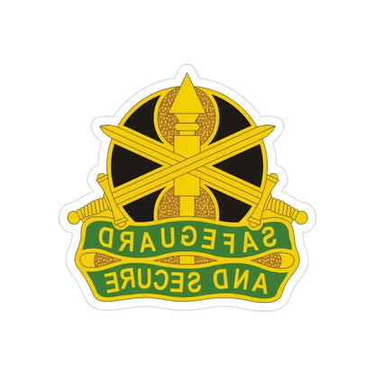 785 Military Police Battalion (U.S. Army) REVERSE PRINT Transparent Die-Cut STICKER - The Sticker Space