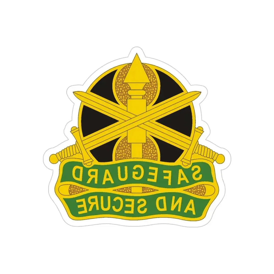 785 Military Police Battalion (U.S. Army) REVERSE PRINT Transparent Die-Cut STICKER - The Sticker Space