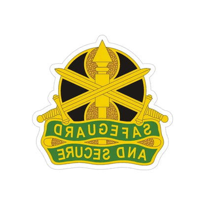 785 Military Police Battalion (U.S. Army) REVERSE PRINT Transparent Die-Cut STICKER - The Sticker Space