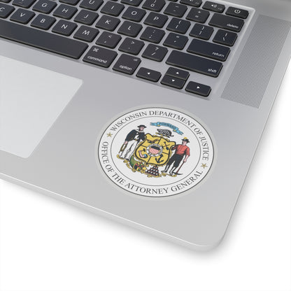 Seal of the Wisconsin Attorney General - STICKER Vinyl Kiss-Cut Decal