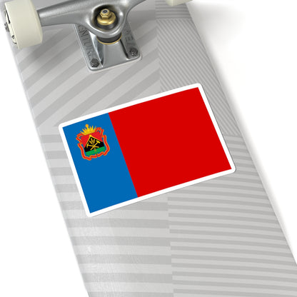 Flag of Kemerovo Oblast (Russia) STICKER Vinyl Kiss-Cut Decal