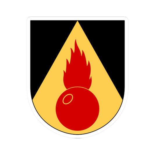 Artilleriregementet 914. kompaniet vapen (Sweden) (Coat of Arms) STICKER Vinyl Kiss-Cut Decal