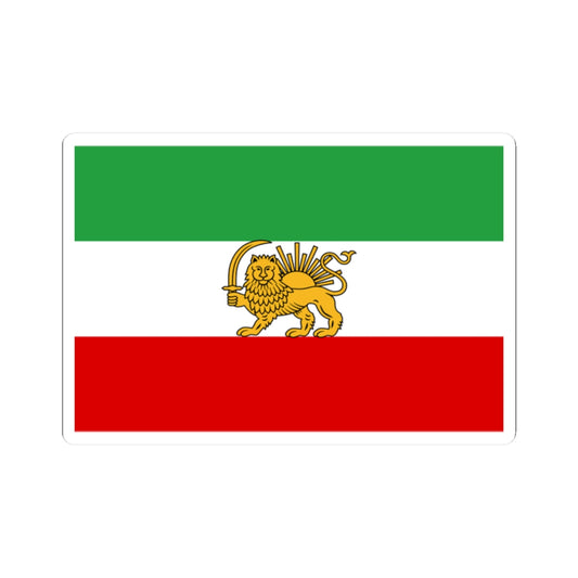 State flag of Iran 1933-1964 3-2 (Iran) STICKER Vinyl Kiss-Cut Decal