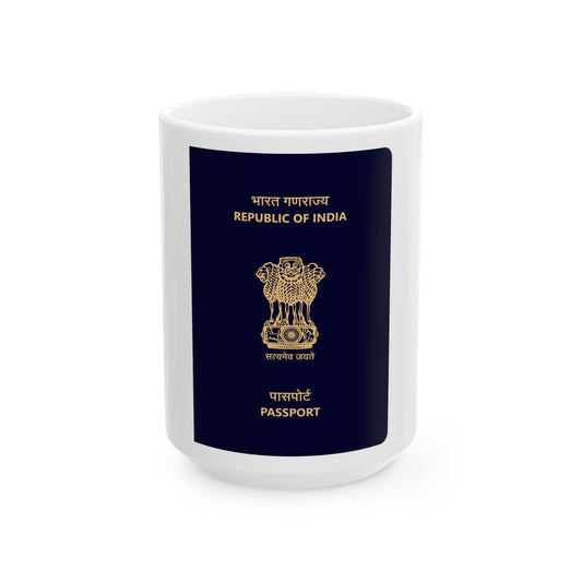 Indian Passport - White Coffee Mug