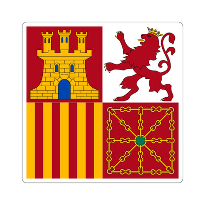 Naval jack of Spain (Spain) STICKER Vinyl Kiss-Cut Decal