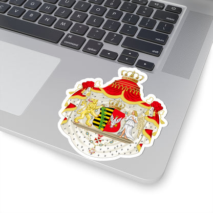 Grand Coat of Arms of Duchy of Warsaw - STICKER Vinyl Kiss-Cut Decal