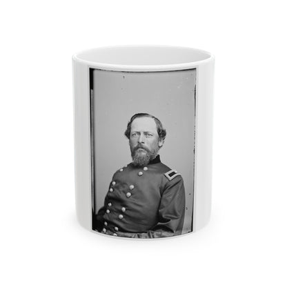 Portrait Of Brig. Gen. Samuel Kosciuzko Zook, Officer Of The Federal Army (U.S. Civil War) White Coffee Mug