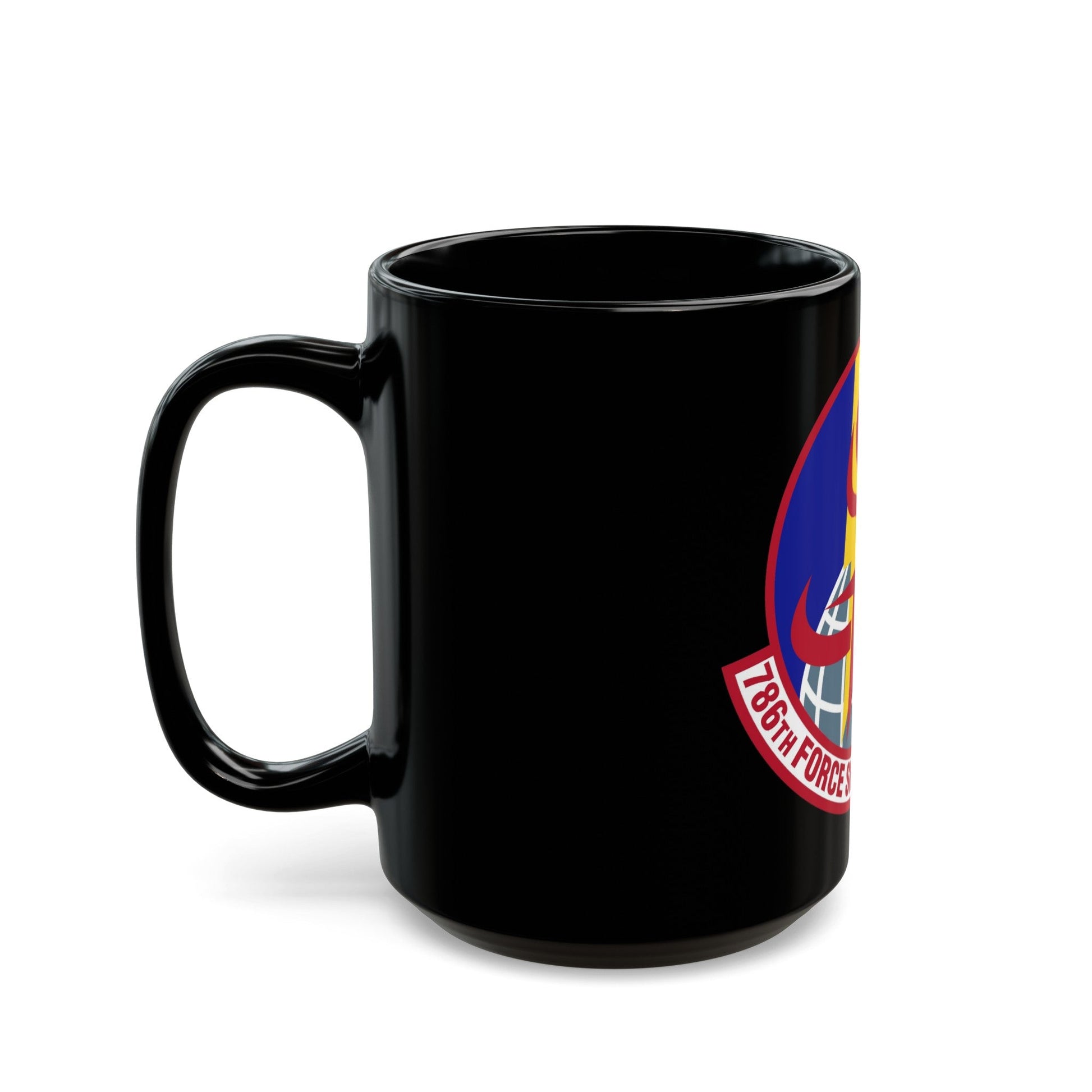 786th Force Support Squadron (U.S. Air Force) Black Coffee Mug-The Sticker Space