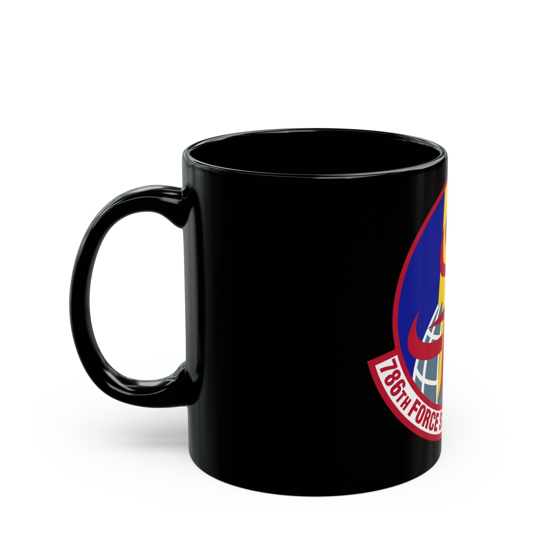 786th Force Support Squadron (U.S. Air Force) Black Coffee Mug-The Sticker Space