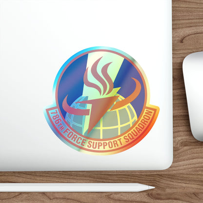 786th Force Support Squadron (U.S. Air Force) Holographic STICKER Die-Cut Vinyl Decal-The Sticker Space