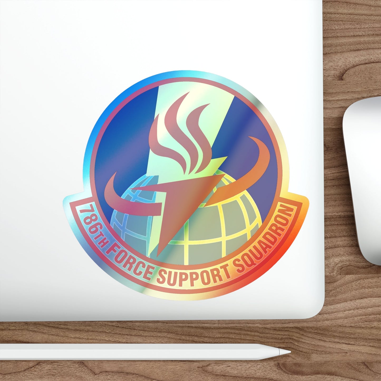 786th Force Support Squadron (U.S. Air Force) Holographic STICKER Die-Cut Vinyl Decal-The Sticker Space
