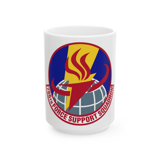 786th Force Support Squadron (U.S. Air Force) White Coffee Mug-15oz-The Sticker Space