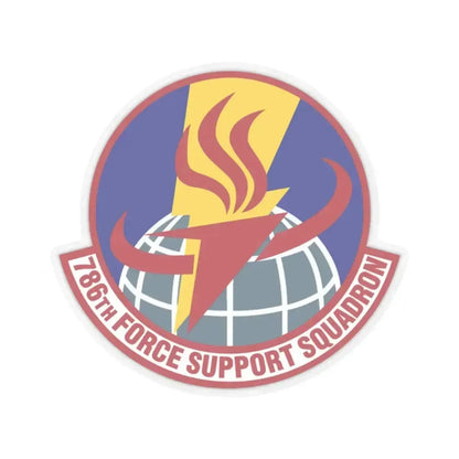 786th Force Support Squadron (U.S. Air Force) STICKER Vinyl Kiss-Cut Decal 2 Inch Transparent - The Sticker Space