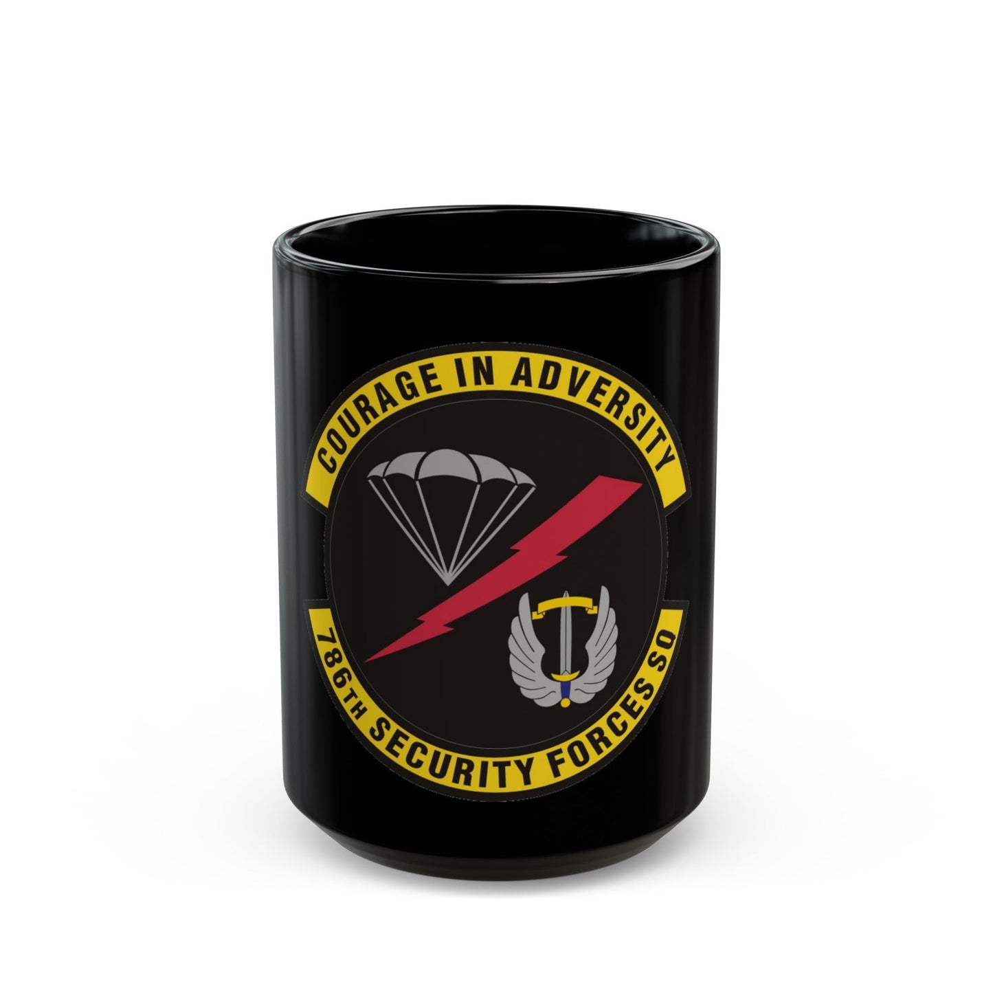 786th Security Forces Squadron (U.S. Air Force) Black Coffee Mug-15oz-The Sticker Space