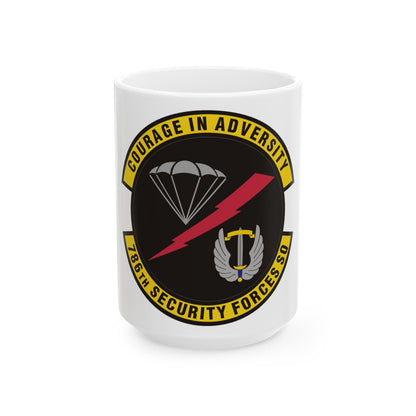 786th Security Forces Squadron (U.S. Air Force) White Coffee Mug-15oz-The Sticker Space