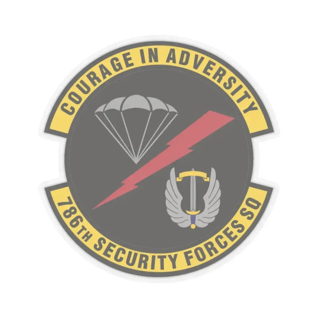 786th Security Forces Squadron (U.S. Air Force) STICKER Vinyl Kiss-Cut Decal 6 Inch Transparent - The Sticker Space
