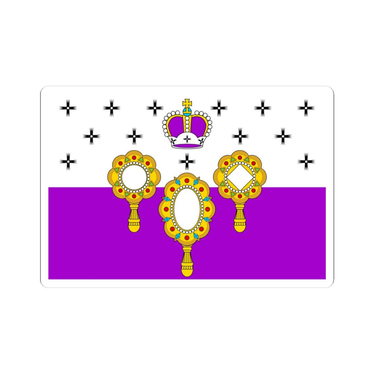 Flag of Gabovskoe Moscow oblast (Russia) STICKER Vinyl Kiss-Cut Decal