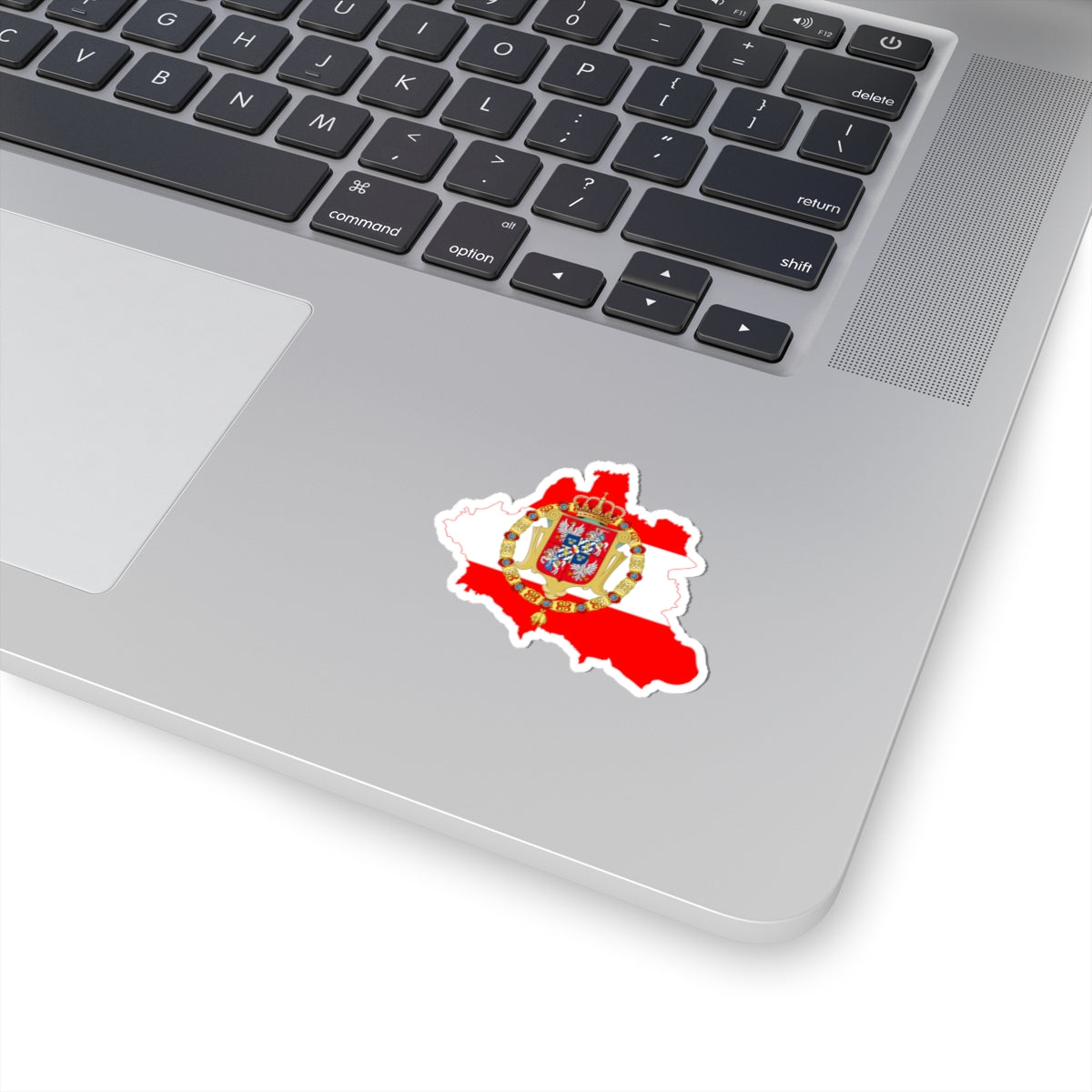 Flag-map of the PolishLithuanian Commonwealth (Poland) STICKER Vinyl Kiss-Cut Decal