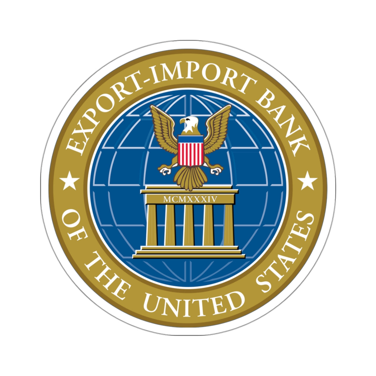 Export Import Bank of the United States - STICKER Vinyl Kiss-Cut Decal