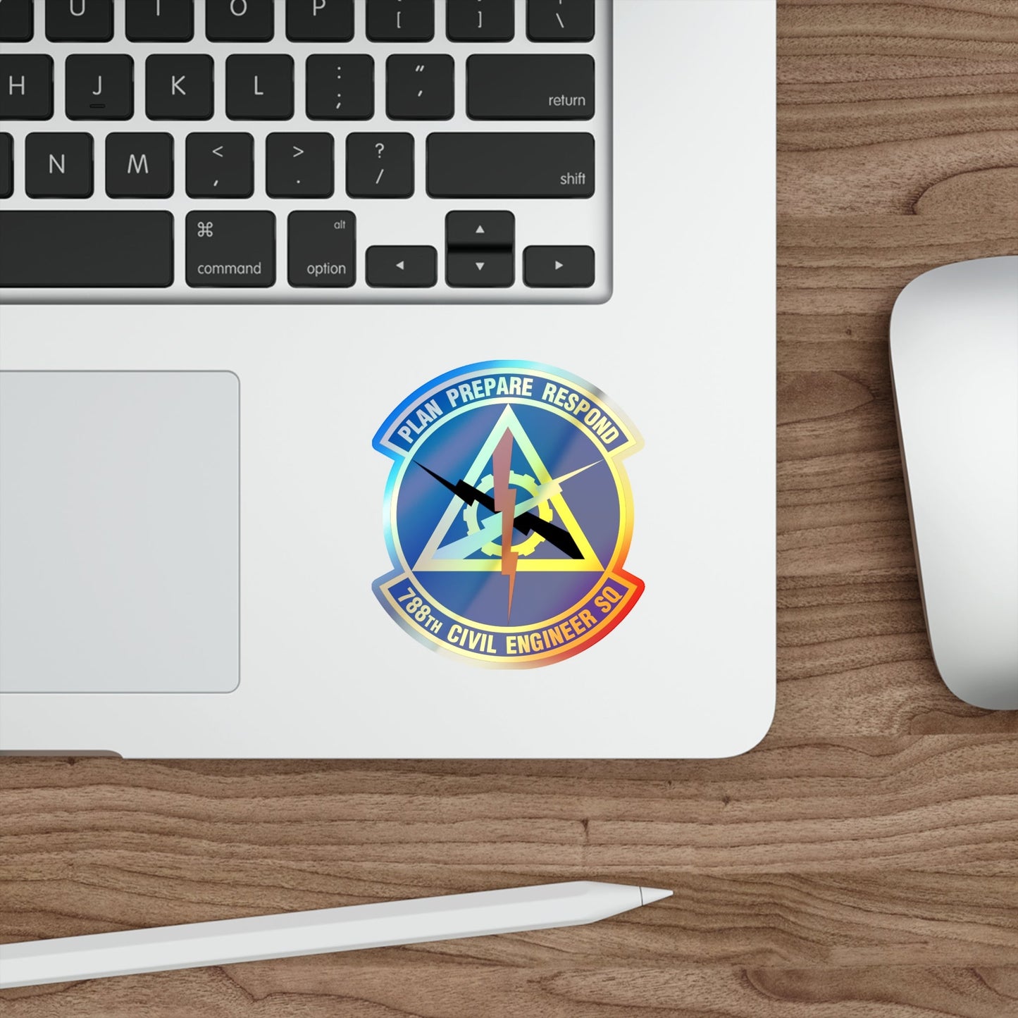 788 Civil Engineer Squadron AFMC (U.S. Air Force) Holographic STICKER Die-Cut Vinyl Decal-The Sticker Space